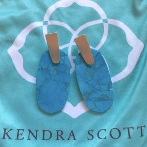 Kendra Scott copper turquoise earrings